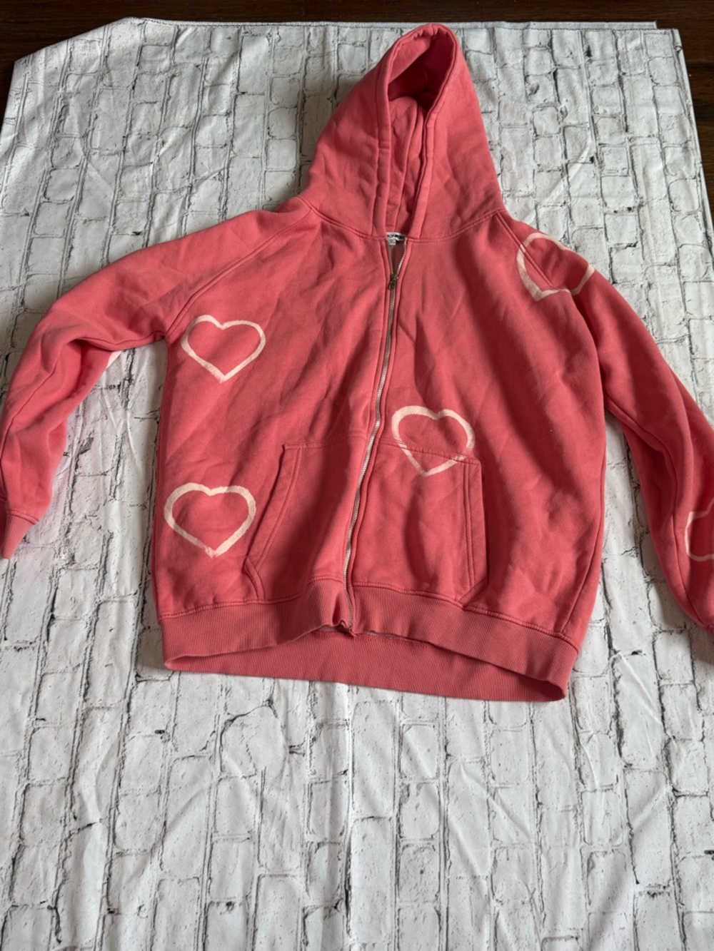 Pink heart sweater